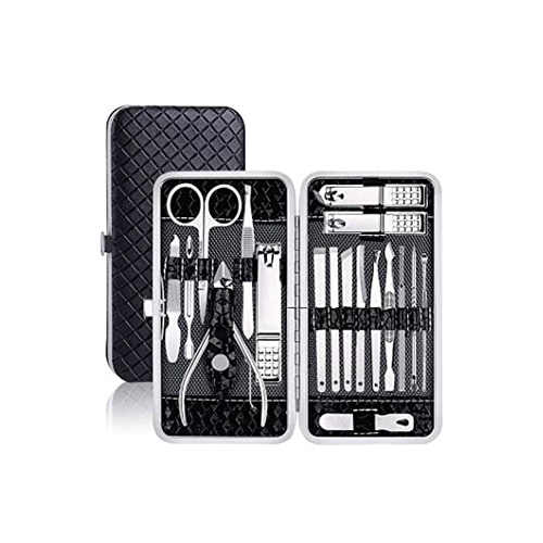 Professional Manicure Tools Kits Stainless Steel Personal Beauty Care Pedicure Tools With PU Leather Case