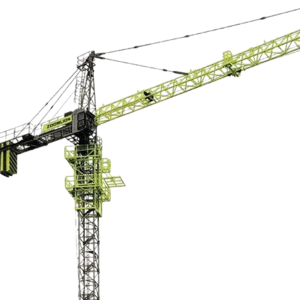 good price of green zoomlion construction flat-top tower crane model 7525-16 75m