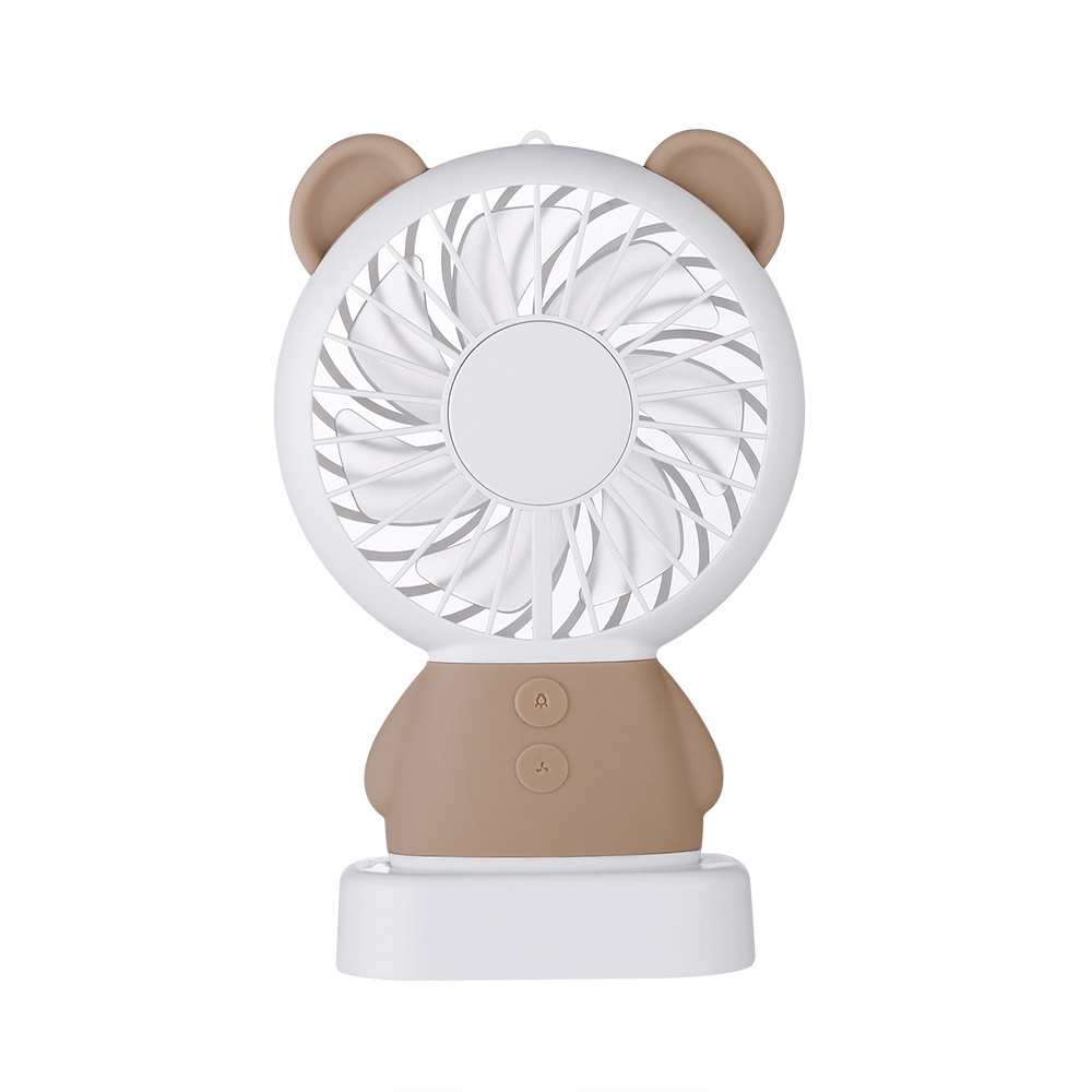 Handheld Fan Damo Bear Cute Mini Thin Cooling Cartoon Fan