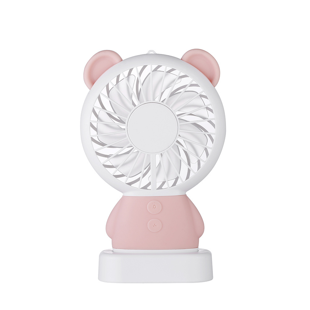 Handheld Fan Damo Bear Cute Mini Thin Cooling Cartoon Fan