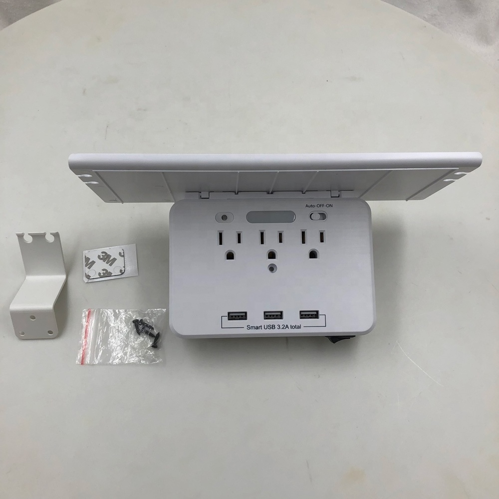 110V-250V Rated Voltage and Wall Socket Extender with USB Outlet Safety Covers