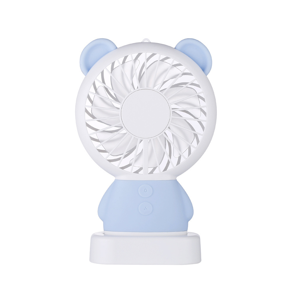 Handheld Fan Damo Bear Cute Mini Thin Cooling Cartoon Fan