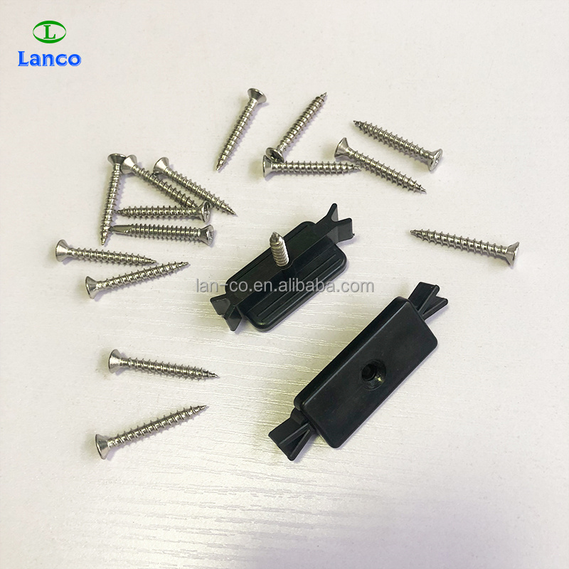 Plastic Clips with Screws of WPC Decking Installation Accessories is high quality floor accessories for fix and hidden fastener