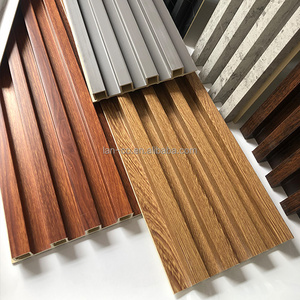 Indoor Decor Wood Plastic Composite PVC Coating Cladding Fluted Wall Board Interior WPC Wall Panel