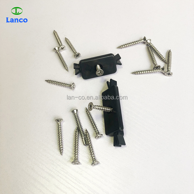 Plastic Clips with Screws of WPC Decking Installation Accessories is high quality floor accessories for fix and hidden fastener