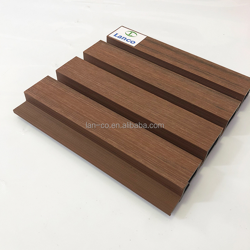 Cheap Outdoor Waterproof Eco Wood Composite Wall Louvers Exterior WPC Decorative Wall Panels