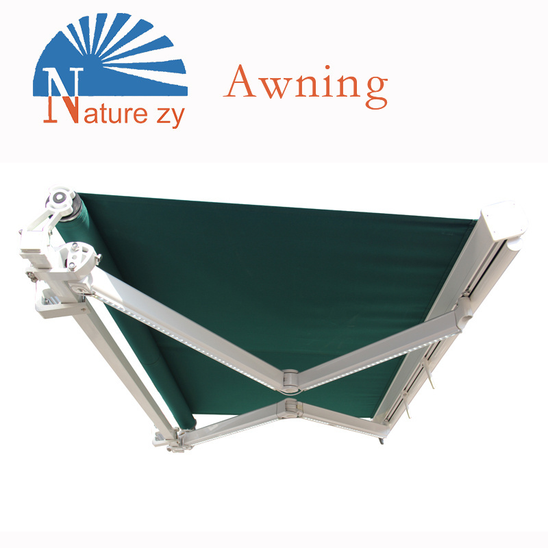 Outdoor Waterproof Awning Pergola Automatic Retractable Awnings With Side Blinds