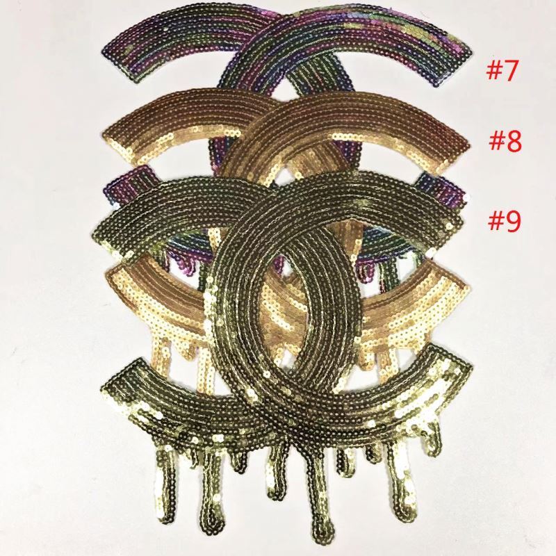 Custom CC Sequin Patch 2019 Trendy Embroidery Patch with charm For Clothing