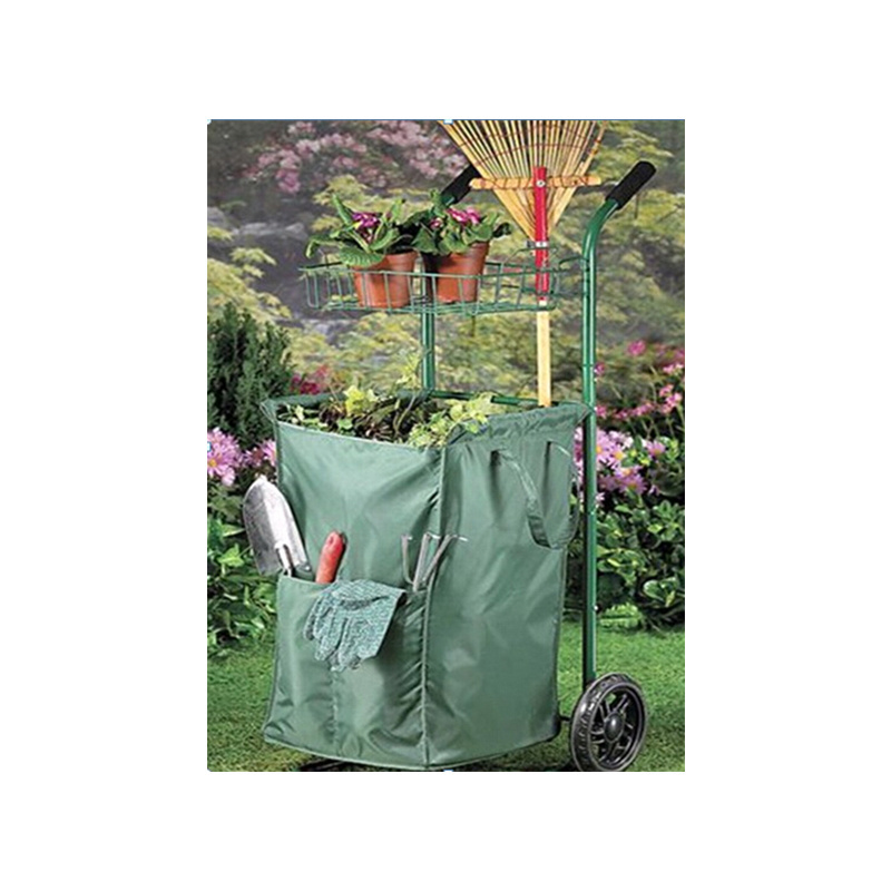 Folding Garden Leaf Bag Cart Canvas tool cart