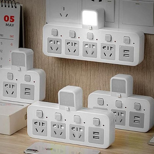 Fashion table extension socket outlet with LED light