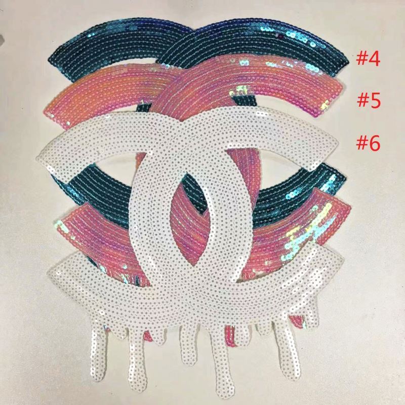 Custom CC Sequin Patch 2019 Trendy Embroidery Patch with charm For Clothing