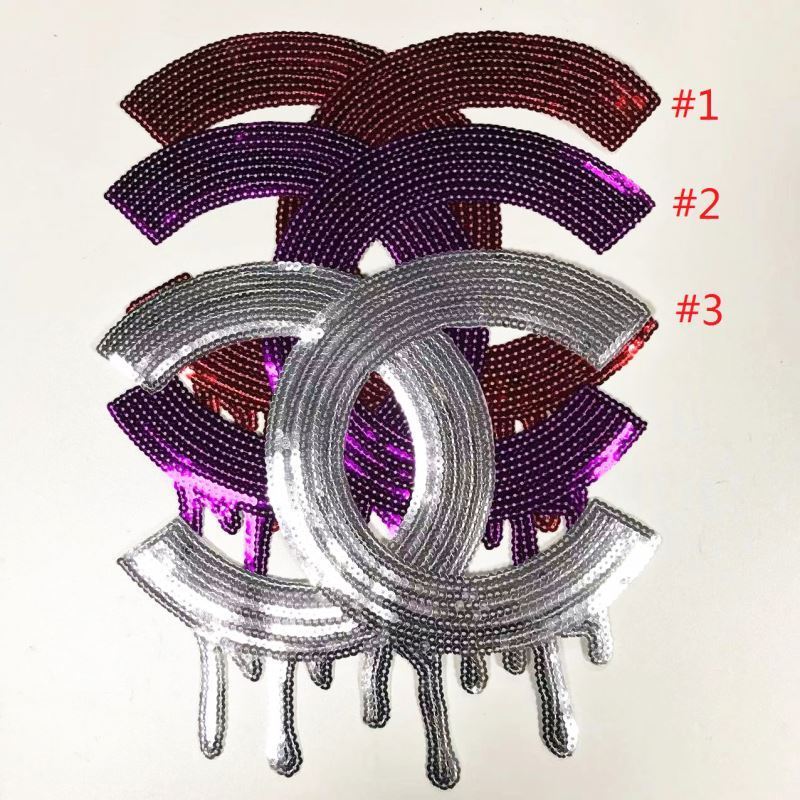 Custom CC Sequin Patch 2019 Trendy Embroidery Patch with charm For Clothing