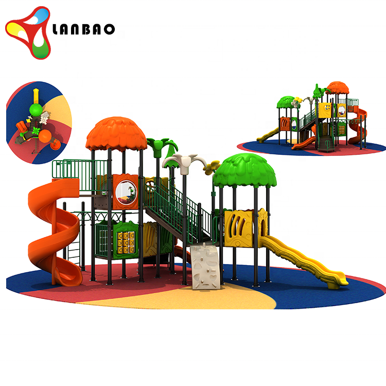 Customized Size Outdoor Soft play Covering Plastic Slide Play Ground Equipment backyard playground slides