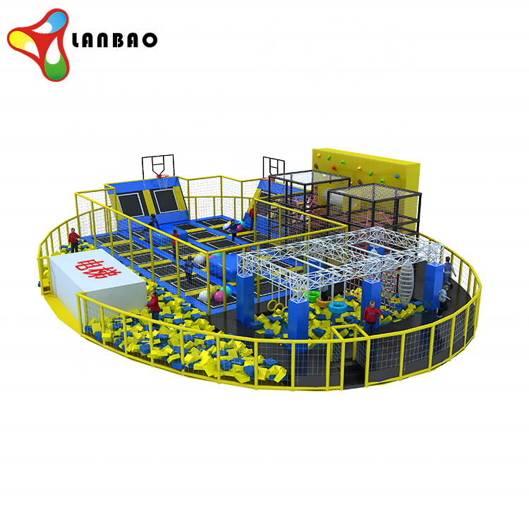 Newest trampoline park foam pit bounce house, featuring hot sale indoor trampoline soft play equipment