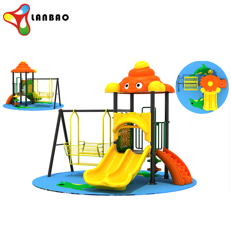 Customized Size Outdoor Soft play Covering Plastic Slide Play Ground Equipment backyard playground slides