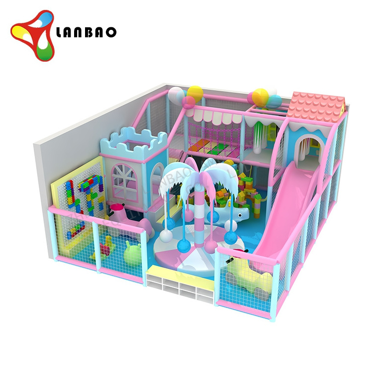 Small kindergarten kids games amusement park playhouse equipment indoor jungle gym playground ball pit pool