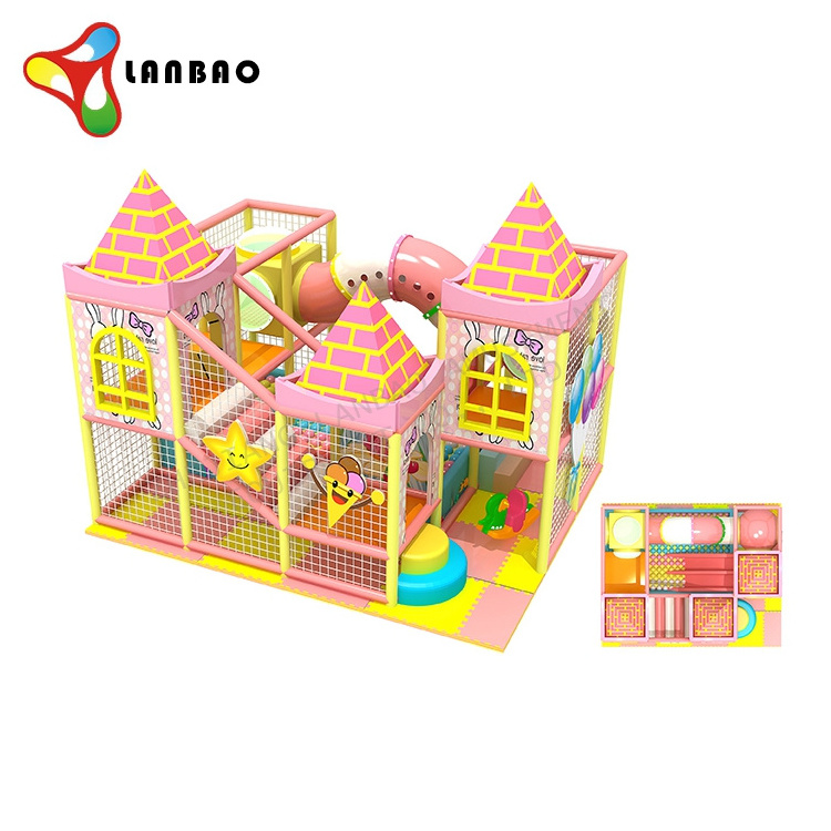 Small kindergarten kids games amusement park playhouse equipment indoor jungle gym playground ball pit pool