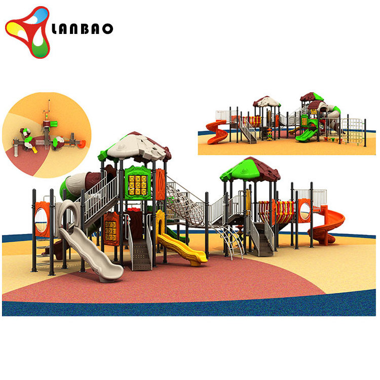 Customized Size Outdoor Soft play Covering Plastic Slide Play Ground Equipment backyard playground slides