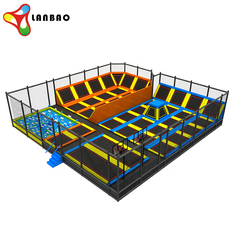 Newest trampoline park foam pit bounce house, featuring hot sale indoor trampoline soft play equipment