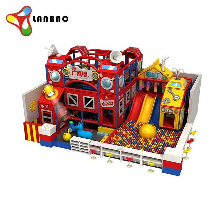 Small kindergarten kids games amusement park playhouse equipment indoor jungle gym playground ball pit pool