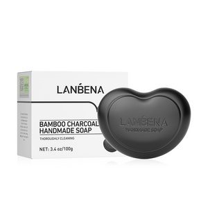 LANBENA Natural Bamboo Charcoal Gentle Deeply Clean Nourishing Organic Handmade Soap