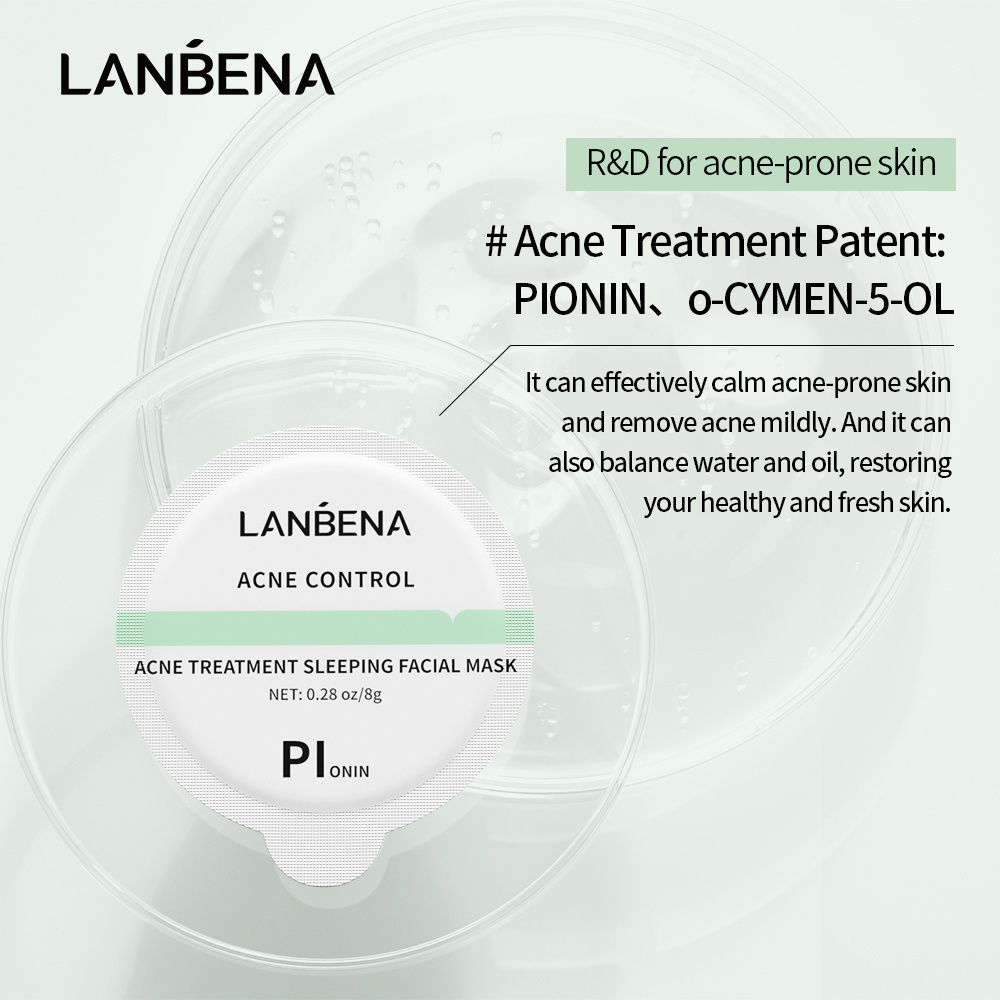 LANBENA Sleeping Facial Mask Vitamin C Whitening Retinol Anti Aging Acne Removal Moisturizing Face Mask