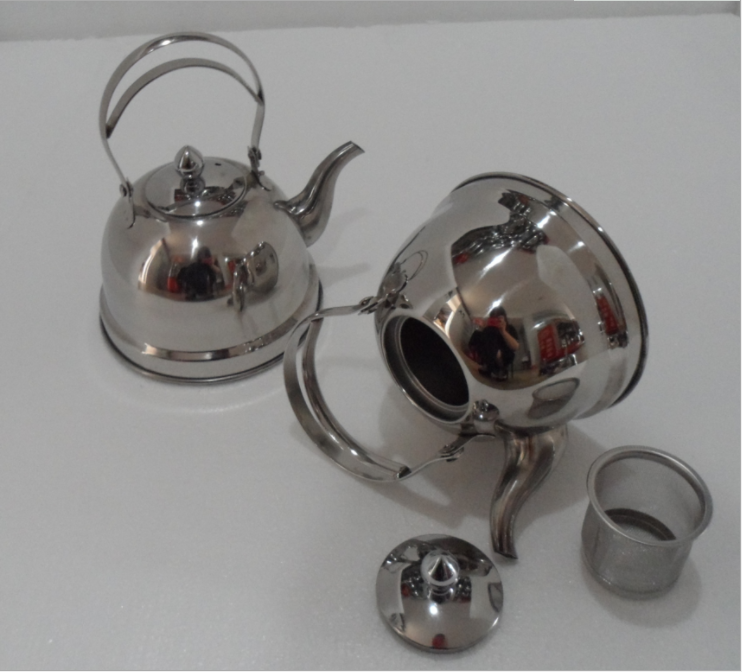 New Design Silver Polish 1.5L Stainless Steel Whistling Kettle Camping Cookware Teapots