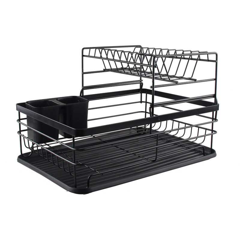 Household iron art kitchen storage shelf drain rack