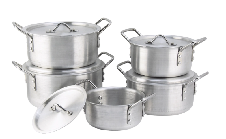 Aluminium Cookware 5Pcs/Set Big Cooking Pots Aluminum Sets for African and Middle East Market