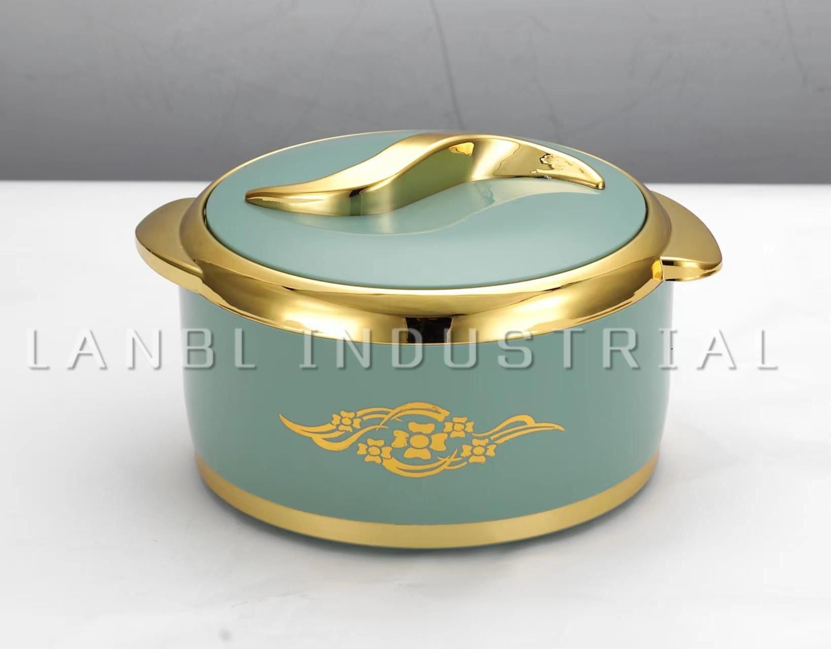 Different process customized prices Luxury 3 Pcs/Set Insulated Stainless Steel Hot Pot Food Warmers Casserole Container