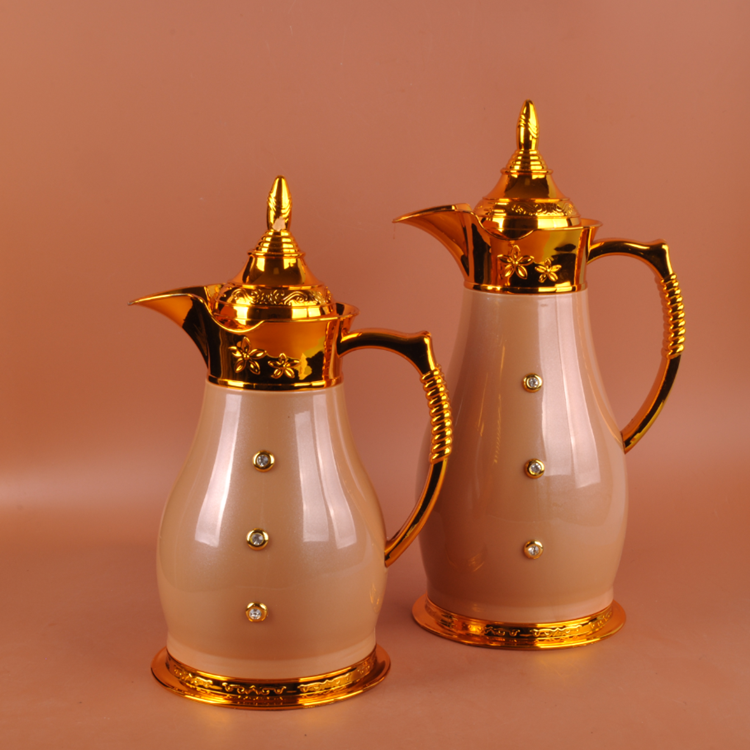 High Quality Arabic 2pcs Set Thermos Coffee Pot Vacuum Flask Water Kettle gift set