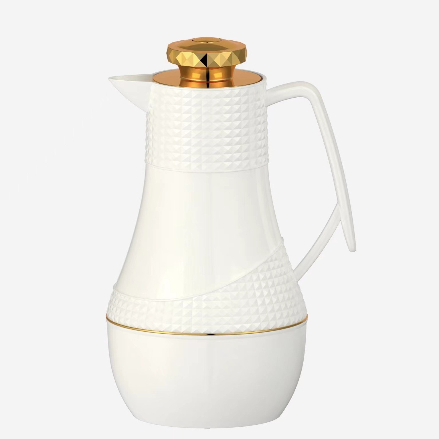 Hot Sellers 0.5L+0.8L Arabic Bonzer Style Teapot Set Plastic Shell Glass Inner Coffee Flask Pot Coffee Tea Pot