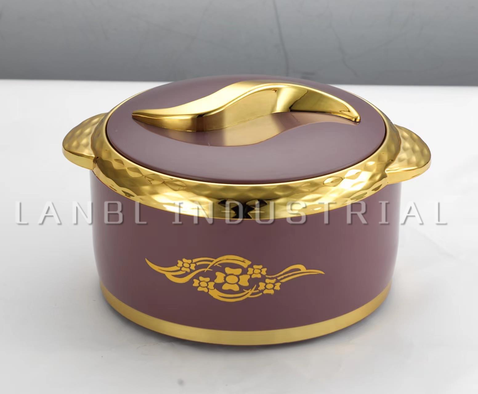 New color arrived  different process customized pricesInsulated Stainless Steel Hot Pot Food Warmers Casserole Container