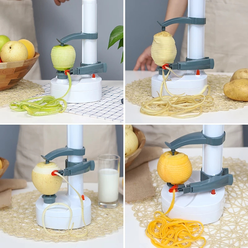 Hot Seller Multifunction Peeler Vegetable Kitchen Tools Blades Potato Apple Peeler Electric Automatic Fruits Peeler