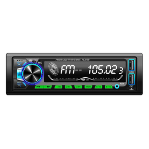 Universal 1din Car Stereo Cassette  car Audio USB Mp3 Music Player with hands free AUX subwoofer output