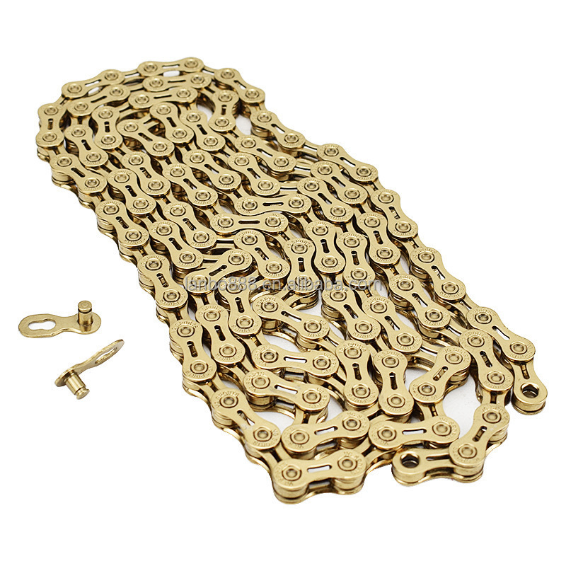 Vg Sports High Quality Popularity 8 9 10 11 Speed Bicycle Chain Half Hollow Golden Silver Mountain Bike Bicycle Chain