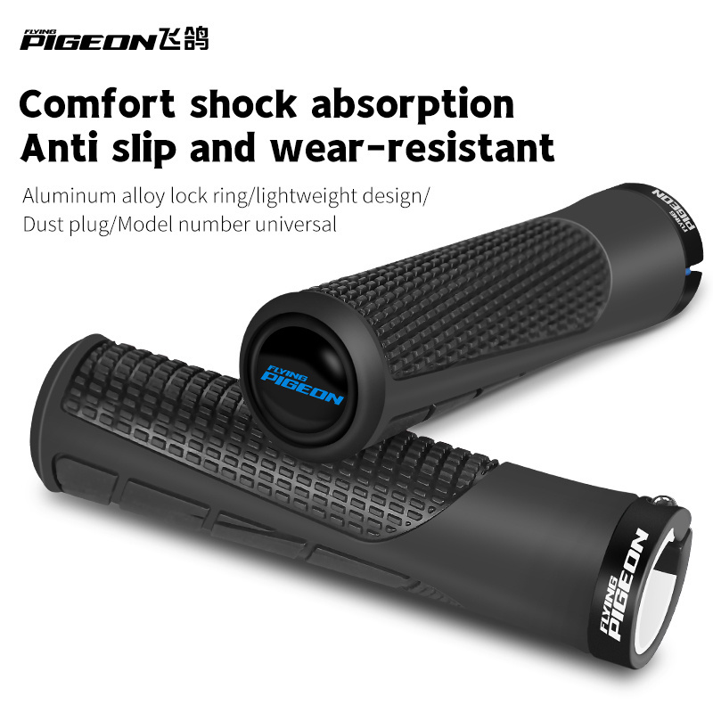 Grip Lock on Bike Grip Mountain Bicycle Handlebar Cuff MTB Soft Shock Absorber Bicycle Handle Cover Grip Bicycle Accessories