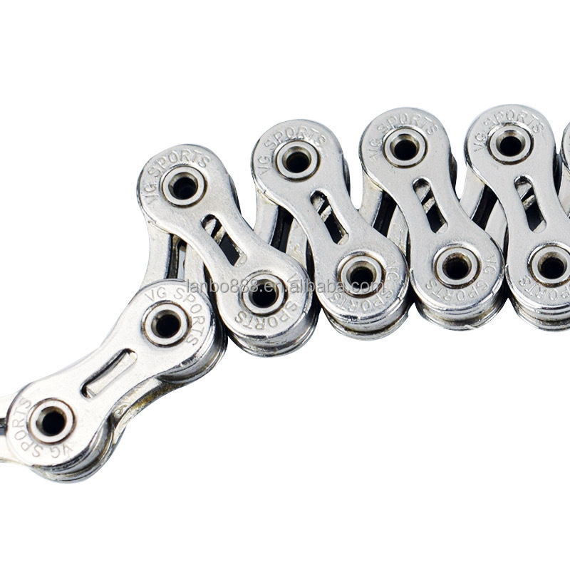 Vg Sports High Quality Popularity 8 9 10 11 Speed Bicycle Chain Half Hollow Golden Silver Mountain Bike Bicycle Chain