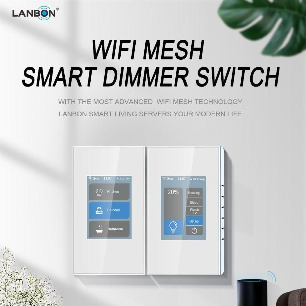 2024 LCD Smart Dimmer Switch for smart home work with Apple home kit and TUYA&Smart life app