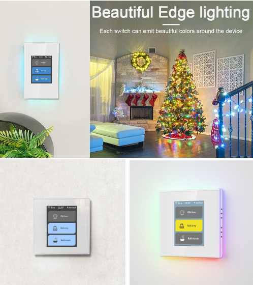 Lanbon home automation 5 models in 1 LCD wifi switch smart home with power consumption google alexa