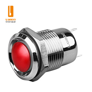 LANBOO 12mm Anti Vandal Momentary Metal Push Button Toggle Switch