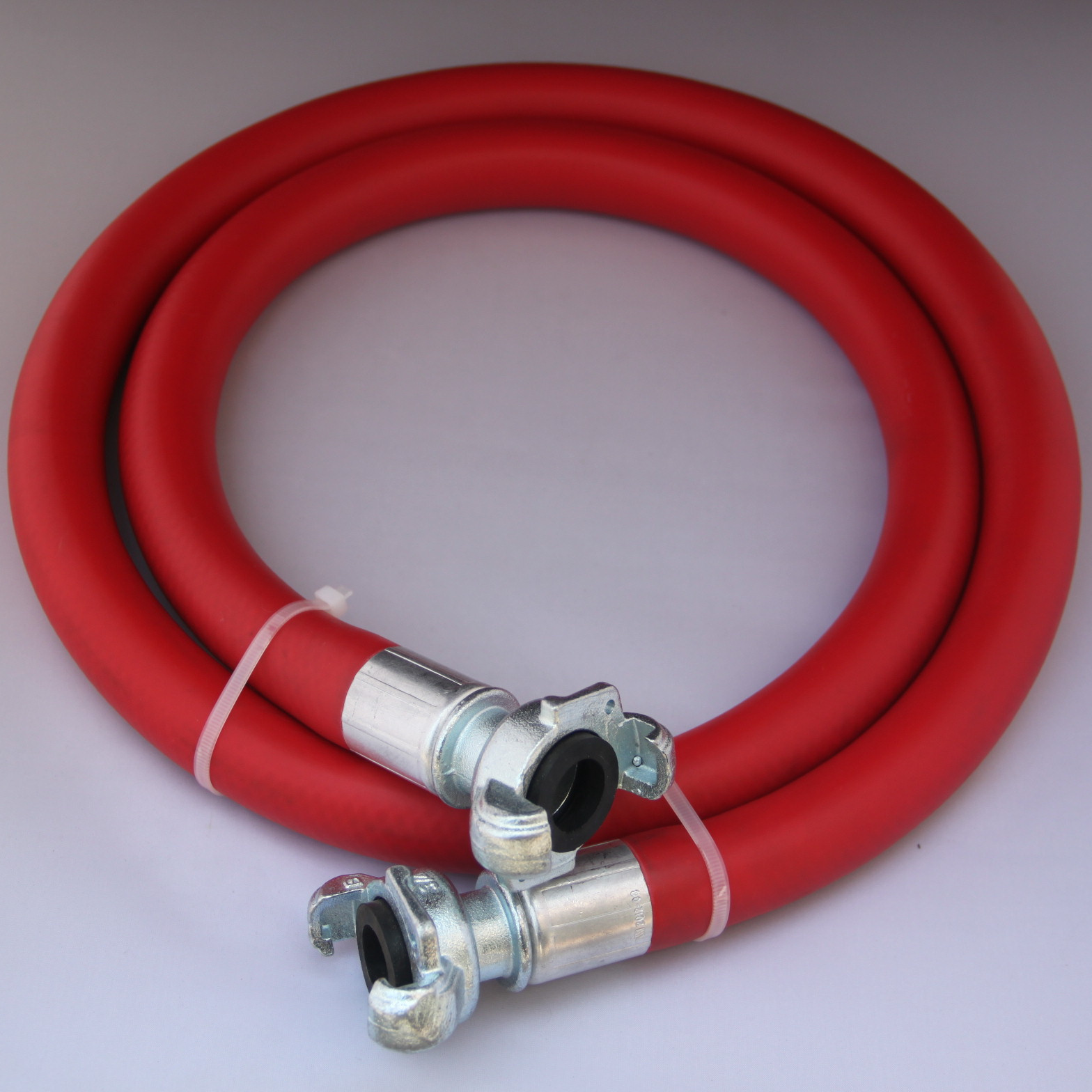 3/8 inch EPDM Jackhammer Air Hose 50ft Length With 3/4 inch Crimped Universal Chicago Coupling Connection Fitting