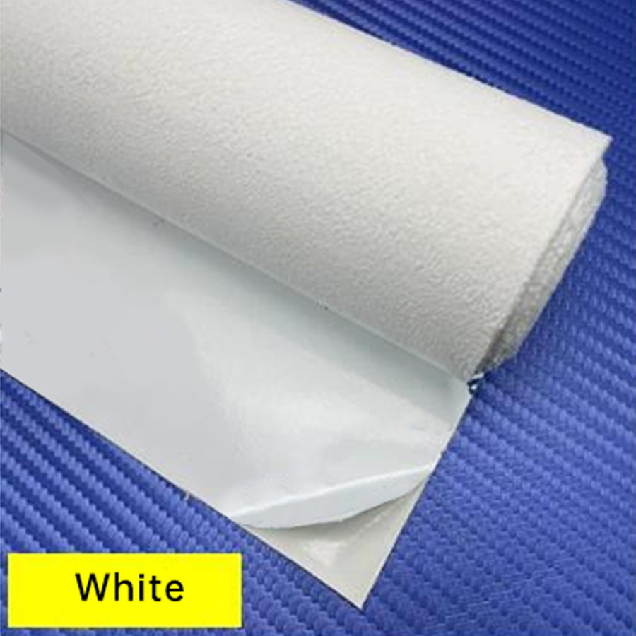 Hot Sale 0.8mm Self Adhesive Micro Suede Fabric Car Interior Vinyl Sticker Long Piles Sofa Fabric Velvet Wrap 1.5*10m/roll