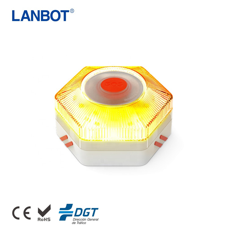 Spain Magnetic Induction Strobe Flashing Rechargeable DGT V16 Road Safety Car Emergency Light LED Warning Lamp