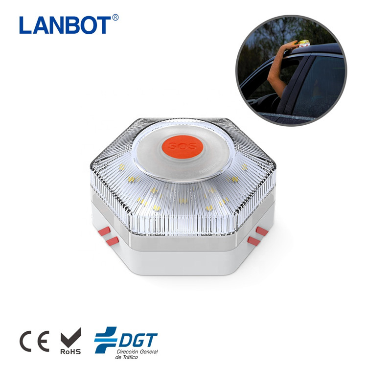 Spain Magnetic Induction Strobe Flashing Rechargeable DGT V16 Road Safety Car Emergency Light LED Warning Lamp