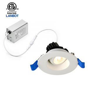 Zhongshan Lanbot Jason ETL 3" Eyeball Gimbal Recessed LED Downlight For the Sloping Ceiling Applications