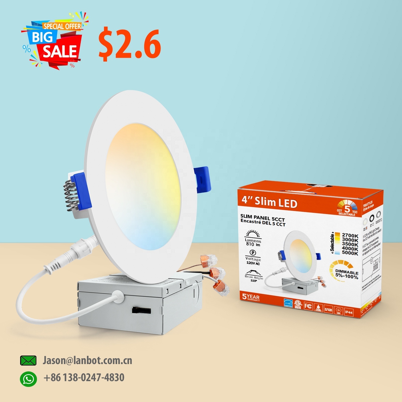 New Arrival Brightness Slim Small Recessed Round 3w 6w 9w 12w 18w 24w Led Panel Light