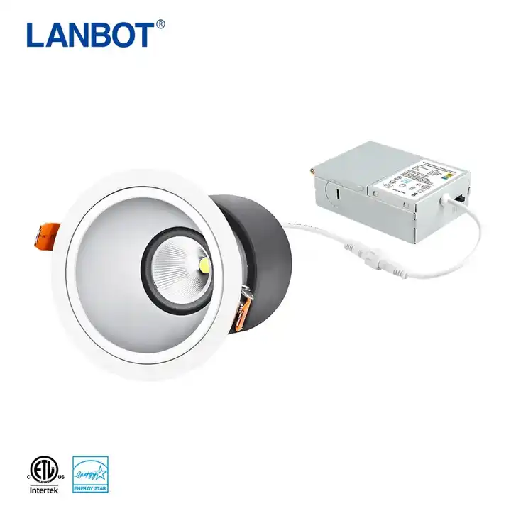 LED Recessed Ceiling Light with Junction Box  5CCT Selectable High Brightness Dimmable Canless Downlight Wet Rated IC Rated ETL