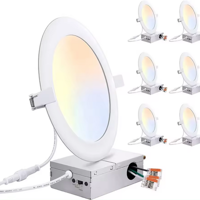 Smart Wifi TUYA RGB LED Recessed Panel Light Phone APP Control 9W 12W 14W Round Panels light