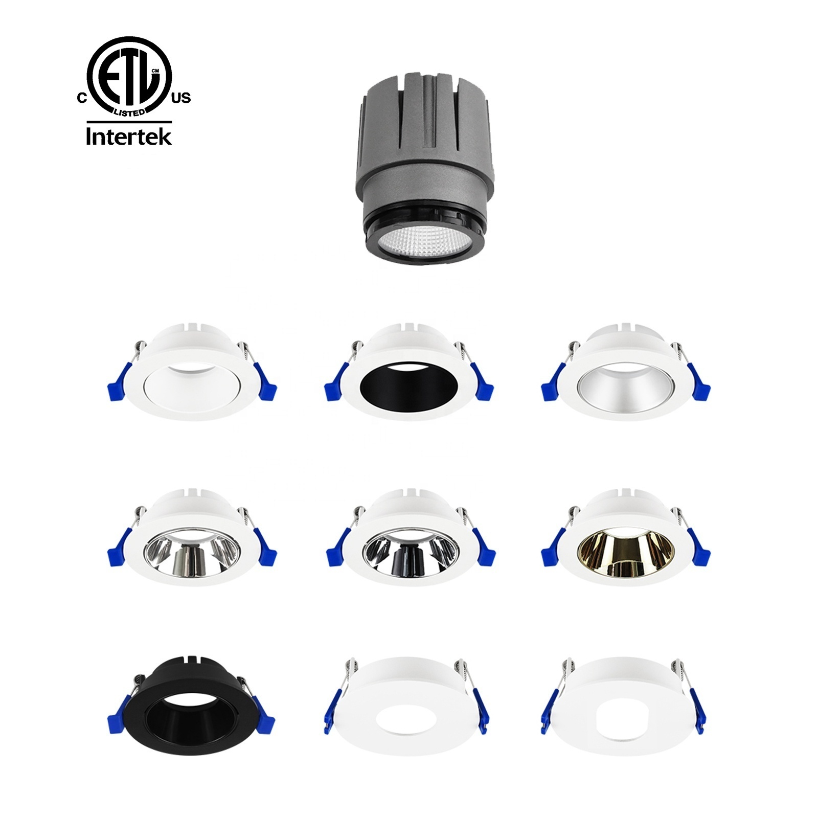 3 Inch led gimbal lights 10w 800lm waterproof shower light recessed downlight ETL FCC Energy Star Certified